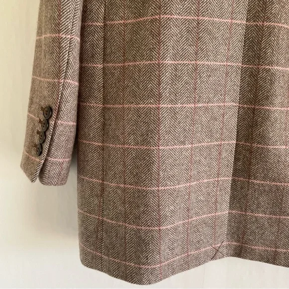 Madewell Larsen Blazer in Brown Plaid Size XXS